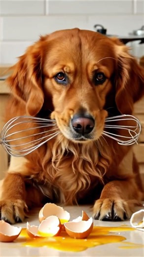 Golden Retriever Chef Cooks Pancakes! 🥞👨‍🍳