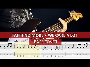 Faith No More - We care a lot / bass cover / playalong with TAB