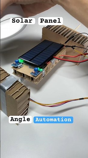 Amazing Solar Panel Tilt Adjustment Automation Depending On Sunlight Angle #arduino #engineer #diy