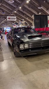This Plymouth Road Runner is simply stunning! Designed by @seansmithdesigns built by @salvaggio_design for @kevinhart4real debuting this weekend @grandnationalroadstershow this is a must see build! So many one off elements on this thing. #plymouth #roadrunner #mopar #hemi #supercharged #carbonfiber #gnrs #classiccars #customcars #restomod #protouring #americanmuscle #musclecar #design #showcar #badass | Autotopia