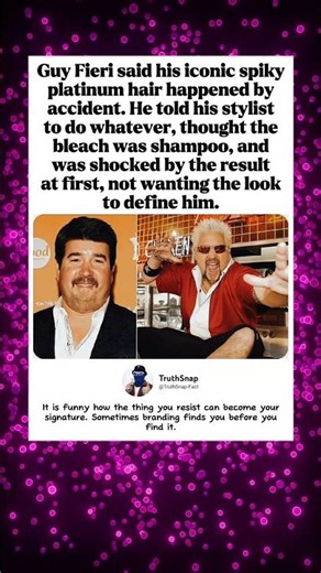 Guy Fieri’s famous hair started as a total accident