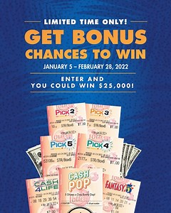 Do you love our selection of Draw Games like PICK Daily Games, FANTASY 5, CASH POP, and CASH4LIFE? Our Daily Bonus Play Promotion offers players chances to win even more! Enter any daily draw game ticket for the chance to win up to $25,000 cash in the Daily Bonus Play Promotion! 🤩 https://secondchance.flalottery.com/secondchance/ | Florida Lottery