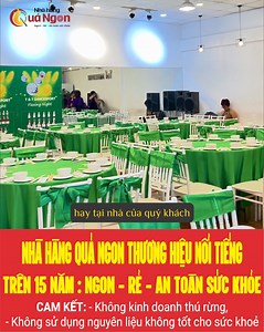 NHÀ HÀNG QUÁ NGON - THƯƠNG HIỆU NỔI TIẾNG TRÊN 15 NĂM NGON - RẺ - AN TOÀN SỨC KHỎE - 𝟎𝟗𝟎𝟔 𝟕𝟗 𝟕𝟗 𝟑𝟐 ➖ Nhà hàng Quá Ngon - Thương hiệu ẩm thực nổi tiếng trên 15 năm qua đã trở thành cái tên quen thuộc của người dân Sài Gòn nói riêng, trong và ngoài nước nói chung. Ngoài các món đặc sản làm nên danh tiếng trên trong làng ẩm thực như: Đệ nhất heo tộc quay lu chặt mẹt, Thỏ rừng lai quay lu mắm nhỉ, Gà Đông Tảo ba món… thì còn rất nhiều món ăn khác với giá cả bình dân, phù hợp với mọi đối tư