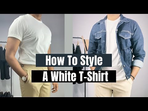 How To Style A White T-shirt In Multiple Ways ? White T-shirt outfits for men
