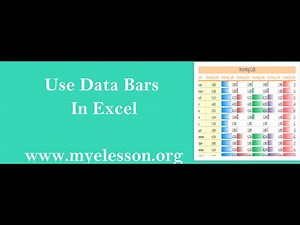 Conditional Formatting With Data Bars In Excel