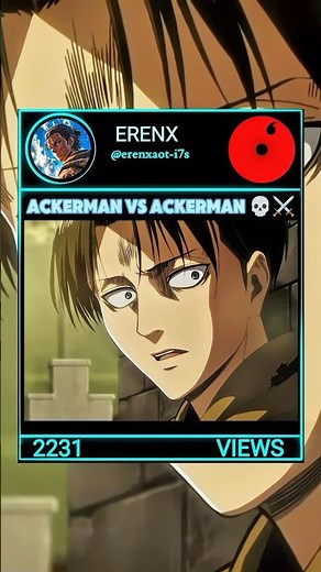 Ackerman vs Ackerman 💀⚔️Levi vs Kenny 🔥#levi #kenny #ackerman #attackontitan #aot #animeedit #shorts