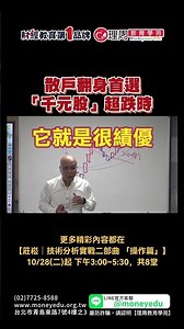 散戶翻身首選「千元股」超跌時 | 理周教育學苑 | 莊崧 | 技術分析實戰二部曲 「操作篇」