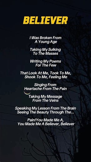 Believer 🔥 | Powerful Song with Lyrics | Feel the Fire Inside