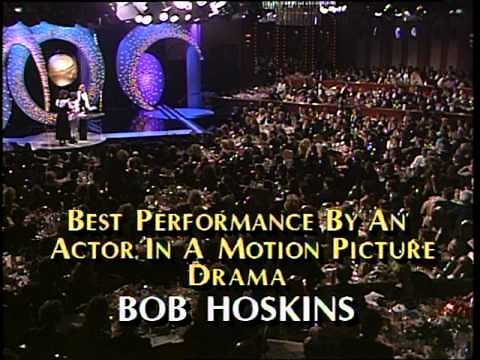 Bob Hoskins Wins Best Actor Motion Picture Drama - Golden Globes 1987