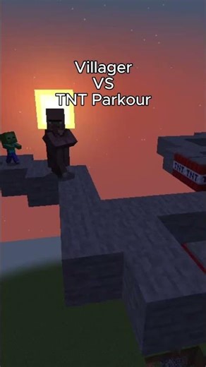 VILLAGER VS TNT PARKOUR