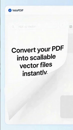 How to Convert PDF to Vector Online Free | VelaPDF PDF to Vector Tool