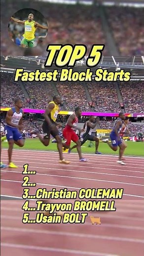 Top 5 Most Explosive Block starts in Sprinting History!