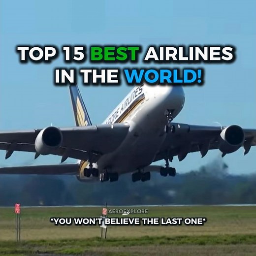 Top 15 Best Airlines In The World!🌎 #viral