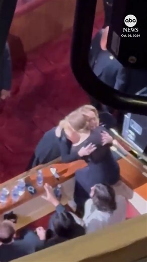 429K views · 8.7K reactions | Adele and Celine Dion shared an emotional embrace Saturday night at Adele’s Las Vegas residency, after Adele spotted Dion in the audience. The venue, The Colosseum Theater at Caesars Palace, was originally built in 2003 for Dion’s debut residency. | ABC News | Facebook
