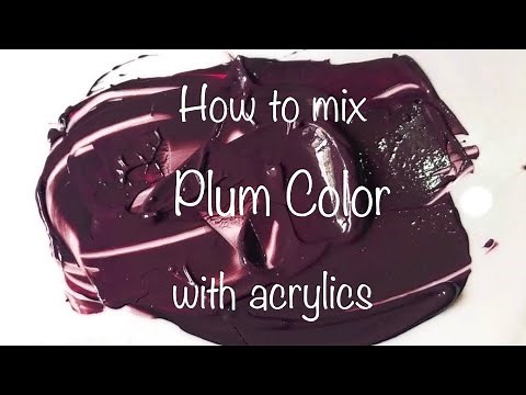 How To Make Plum Color | Acrylics | Color Mixing Tutorial #9