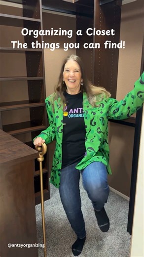 Karen Lynn | The Riddler Costume I recently organized the closet for a client and his wife. During the process, I found a cane and asked if it belonged... | Instagram