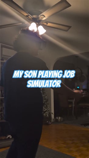 proud dad watching son play job simulator 😂🤣 #shortsfeed #viralreels #funnyshorts #jobsimulator
