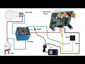 PIR motion sensor circuit diagram | electronic