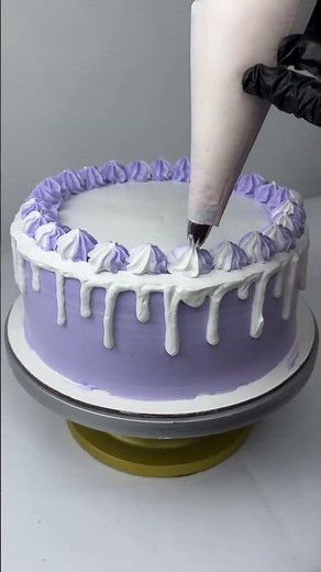 How to Create a Purple Drip Cake 🎂 | Easy Cake Decorating