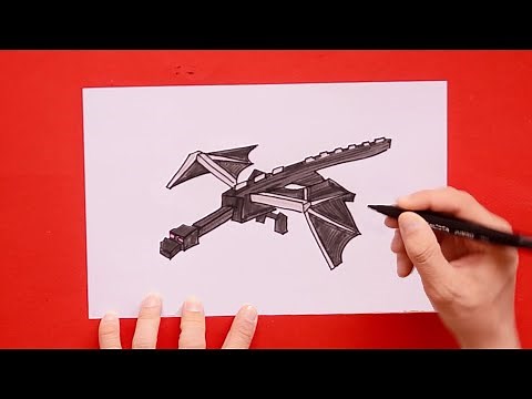 How to draw Enderdragon (Minecraft)