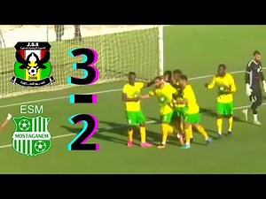 JS AOURA VS ES MOSTAGANEM (3-2), MATCH SUMMARY AND GOALS.