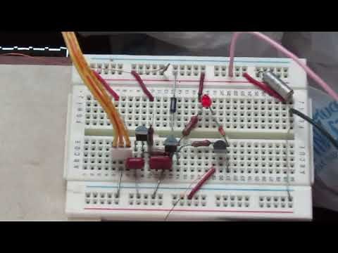 Pendulum driven by electromagnetic pulse circuit