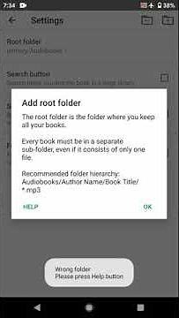 Adding root folders in Smart AudioBook Player