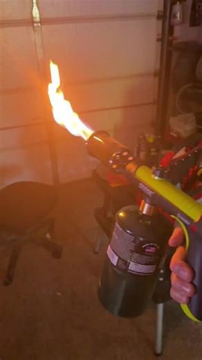 Handheld torch. Perfect for starting that campfire or sharing food steak meat chicken. Has many uses. Propane tank not included, but you can get those at any big box store for very cheap. #torch ##campfire##bonfires##cook##foodie