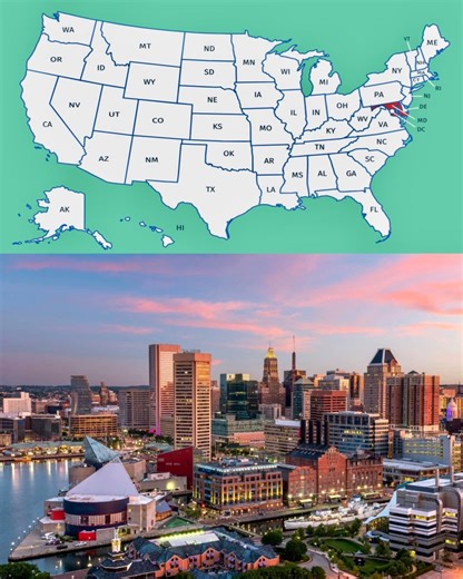 Did you know Baltimore is a major city in Maryland known for its rich history, especially its role in the American Revolution and the War of 1812 #usa | Curious USA