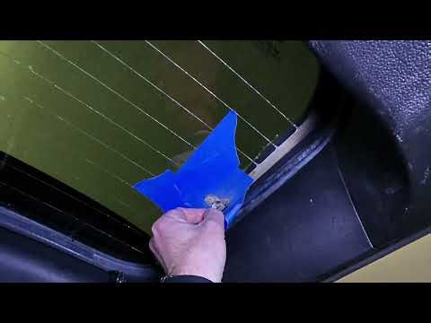 Rear Defroster Repair With Silver Epoxy