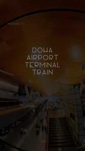 Airport train in DOHA #doha #airport #train