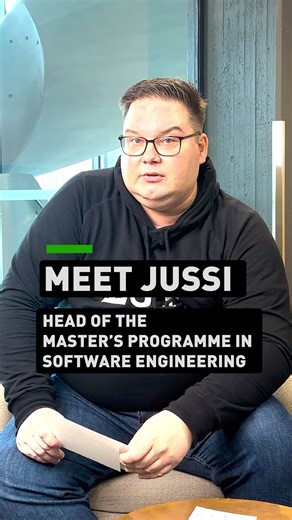 Meet Jussi Kasurinen, the Head of the Master's Programme in Software Engineering. 💚 He shares what excites him about his field, his passion for video games and what he was like as a student. What else would you like to know? | LUT University