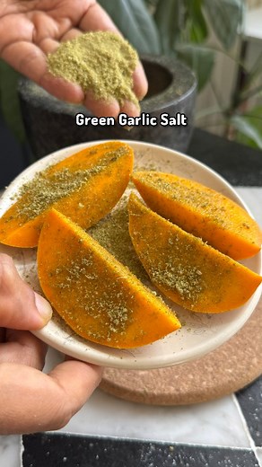 5.6M views · 47K reactions | Hara Namak - Green Garlic Salt - Pisyun...
