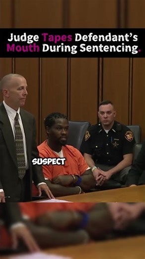 Judge Tapes Defendant’s Mouth During Sentencing. #police