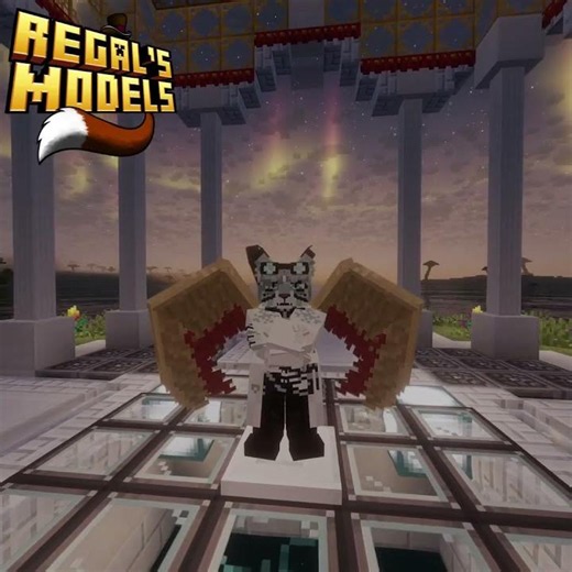 3D Animated FFXIV OC Lumina Brought to Life in Modded Minecraft