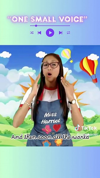 One Small Voice is a favorite Kindergarten Graduation Song.✨ #englishfunlearning #misshariet #preschoolteacher #onesmallvoice #jackhartmann#songsforkids #signlanguage#fyp #paratii