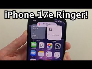iPhone 17e: How to Turn Ringer On / Off! (2 Ways)