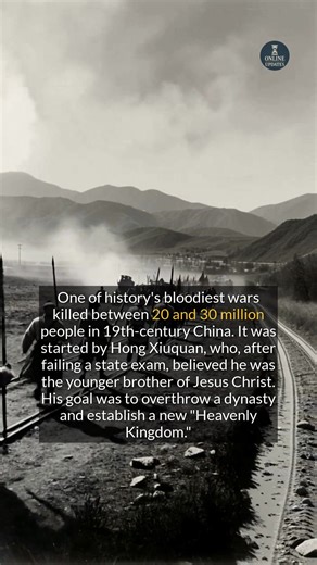 656K views · 3.6K reactions | One of historys deadliest wars was started by a man who claimed to be the younger brother of Jesus Christ. #history #historyfacts #worldhistory | Online Updates | Facebook