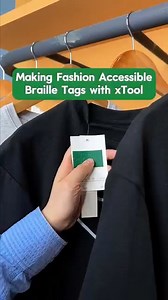 With the xTool Laser Braille Sticker Trial Set and our apparel printer, you can create personalized clothing labels that combine touch and emotion. Whether it’s for someone you love or to make your brand more inclusive, this is how we make design truly meaningful. 🔗 https://social.xtool.com/4jvFqDK 👈 Tap the link to explore xTool machines. Got questions? Drop them in the comments! #xTool #xToolMade #xToolapparelprinter #InclusiveDesign #AccessibilityMatters | xTool
