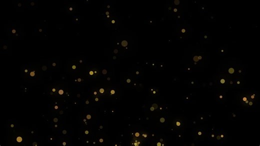 Particles, Gold, Overlay. Free Stock Video