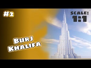 Minecraft Tutorial: Rebuilding The Burj Khalifa In Real Size! - Part 2