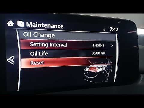 2020 MAZDA CX-5 OIL LIGHT RESET / MAINTENANCE LIGHT