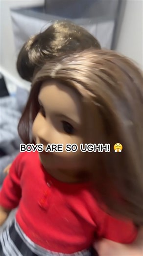 Micheal wants Sam to do his math homework! 😭🤣 #funny #lipsyncs #americangirl #dolls #boysaresough