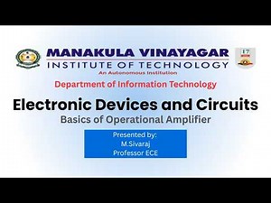 Basics of Operational Amplifier | Electronic Devices & Circuits