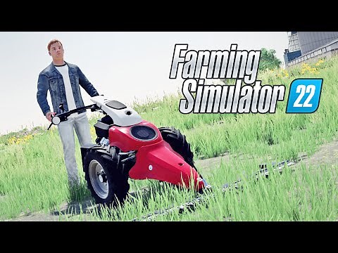 Grass Mowing in Farming Simulator 22!