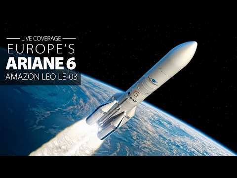 Watch Live: Europe's Ariane 6 rocket launches 36 Amazon Leo satellites from Kourou, French Guiana