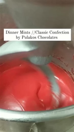 Coming soon: Dinner Mints, a classic touch of sweetness & tradition. #PulakosChocolates #dinnermints #sweettradition #behindthesweets | Pulakos Chocolates