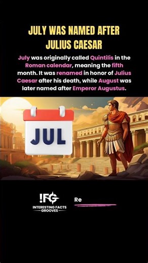 July Was Named After Julius Caesar
