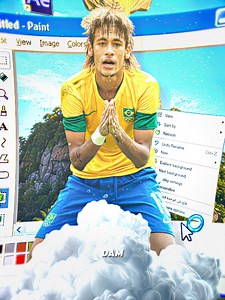 Neymar X Windows Xp Edit || ib @sunny Hashtag : #neymar #footballtiktok #brazil #edit