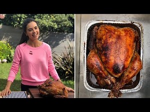 How to Roast Turkey in a Caja China Box | Katie Lee Eats Meat, In Sweats | Food Network